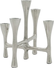 House Doctor Kovový svietnik Tristy Silver