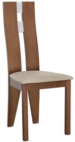 Jedálenská stolička Bona New - čerešňa / béžová
