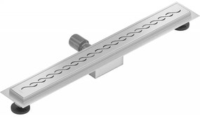 Mexen Flat nerezový sprchový žľab 50 cm vzor M18, 1023050-15