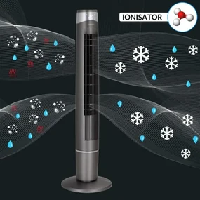 InternetovaZahrada Vežový ventilátor 120 cm - šedý