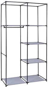 Šatníková skriňa MIRA sivá