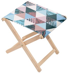 Rozkladacia stolička Exotic Triangle Pastel