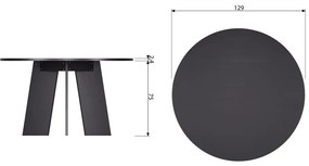 Okrúhly jedálenský stôl ø 129 cm Fries – WOOOD
