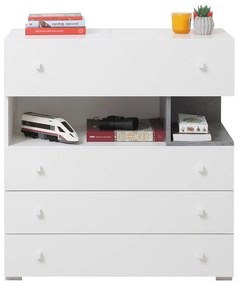 Komoda Sigma SI11 Biely Lux/betón