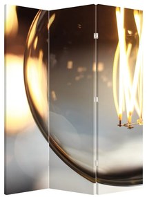 Paraván - Svietiaca žiarovka (126x170 cm)
