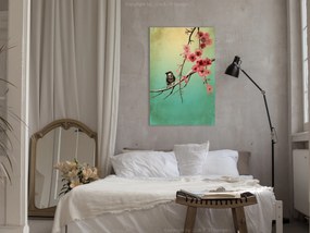 Artgeist Obraz - Cherry Flowers (1 Part) Vertical Veľkosť: 20x30, Verzia: Na talianskom plátne
