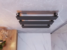 Erga Classic, vykurovacie teleso 800x600 mm, 508W, čierna matná, ERG-LAV-CLAS-120450-BK