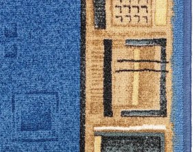 Koberce Breno Behúň JENA 77, šíře role 120 cm, modrá, viacfarebná