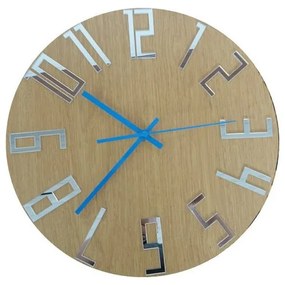 Dizajnové hodiny na stenu z HDF a priehľadného plexiskla - spojenie elegancie a funkčnosti pre váš interiér I SENTOP HDFK006 DUB silver