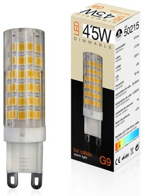 LED kolíkový sokel G9 4,5 W 3 000 K stmievateľná