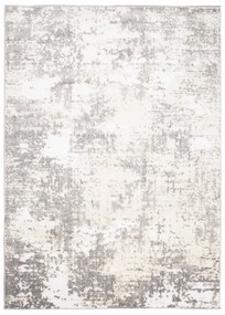 Krémový dizajnový koberec so sivým abstraktným vzorom Šírka: 80 cm | Dĺžka: 150 cm