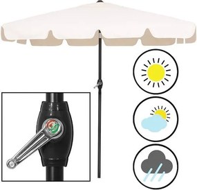 Záhradný slnečník 200 X 130 cm SPRINGOS GU0039 - ecru