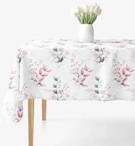 Goldea hranatý obrus 100% bavlnené plátno deluxe - nežné ruže 100 x 100 cm