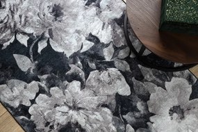 Protišmykový behúň LOTUS BOUQUET 52901 kvety sivý / béžový