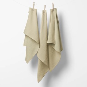 Biante Mušelínová plienka/dečka Nature MSN-070 Svetlá pieskovo béžová - ZVÝHODNENÁ SADA 3 KS 70x70 cm - Sada 3 ks