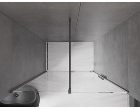 Mexen Velar, posuvné dvere do otvoru 150x200 cm, 8mm číre sklo, grafitová matná, 871-150-000-01-66