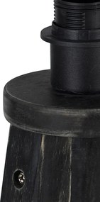 Rustikálna stojaca lampa trojnožka čierna - Tripod Classic