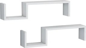 Sada 2 ks políc Linea 58 cm, biela%