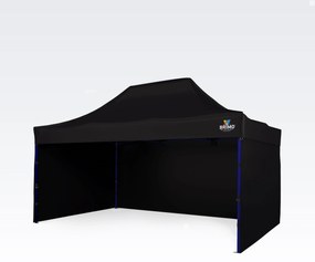 BRIMO Párty Stánky 3x4,5 m s 3 Stenami | Rýchle Rozloženie, 12.5 m² - s 3 stenami - Čierna 23