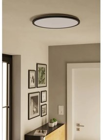 Eglo 901455-LED St. kúpeľ. svietidlo ROVITO-R 16,8W/230V pr.50cm IP44 čierna + DO