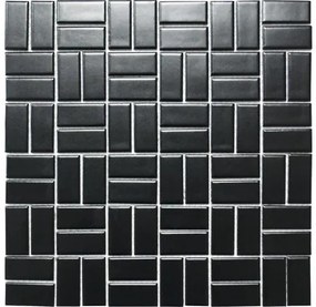 Keramická mozaika CWM 08BM čierna 30 x 30 cm