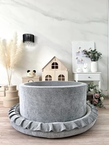 Suchý bazén Velvet MIM sivý 90x40 cm