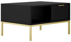 Konferenčný Stolík 80 Austin Čierna/Zlatý