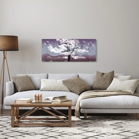 Obraz - Strom v oblakoch (120x50 cm)