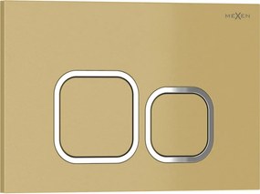 Mexen Tex 03, splachovacie tlačidlo, zlaté, 6103-06