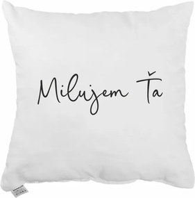 Dekoratívny vankúš Milujem ťa 40x40 cm EMI