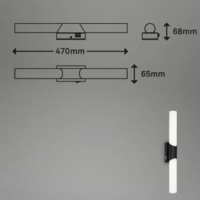 Briloner 2111-115 - LED kúpeľňové osvetlenie na zrkadlo LED/11W/230V IP44