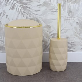 WC kefa Lorantos, béžová/so zlatými prvkami