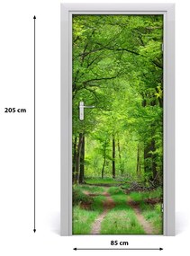 Fototapeta na dvere samolepiace zelený les 85x205 cm