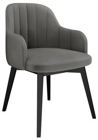Čalúnené kreslo ST105, Dostupné poťahy: Magic Velvet 2217, Farby: čierna
