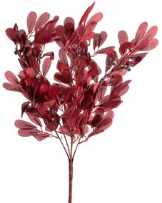 Dekoračný kvet dĺžka 50 cm,30 cm s listami, list 5 cm bordová