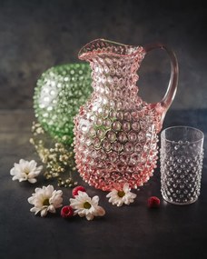 Džbán, Jílek Glassworks, HOBNAIL, Neorosaline, 2,3 l