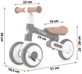 Detský bežecký bicykel Nukido NK-603