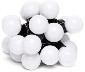 Biela svetelná reťaz s LED žiarovkami Bonami Essentials, 20 svetielok