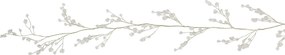 Vianočná elegantná girlanda s kryštálmi Glaze Forest - 150 cm