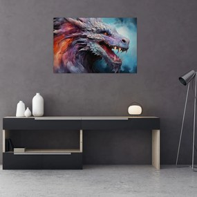 Obraz - Ilustrácia draka (90x60 cm)