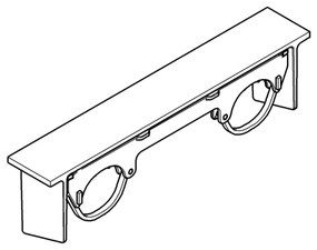 GROHE 18608001 - Polica GROHTHERM 2000 lesklý chróm