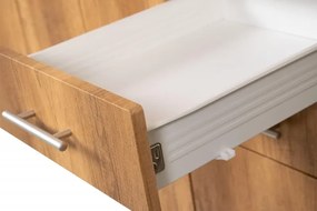 Kuchyňská linka MDF 240cm - typ II, Korpus: Béž pieskový / Dvierka: Crosline ciemny