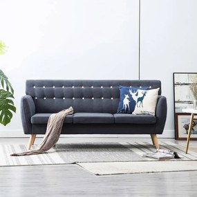 vidaXL 3-miestna pohovka látkový poťah 172x70x82 cm tmavosivá