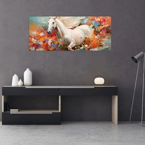 Obraz - Maľba koňa (120x50 cm)