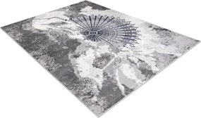 Koberec ALLURE 5715 svetlosivý / granátový