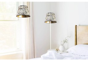 Stojacia lampa Werona, 1x textilné tienidlo so vzorom (výber zo 6 farieb), (výber z 3 farieb konštrukcie), s