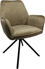 Jedálenská stolička Miracle, olivovo zelená látka