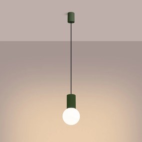 Závesné svietidlo Halo, 1x biele sklenené tienidlo, og