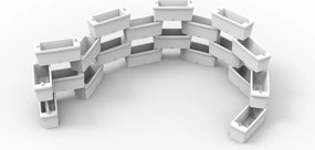 BAMA Sada zavlažovacích hrantíkov BRICK, biela