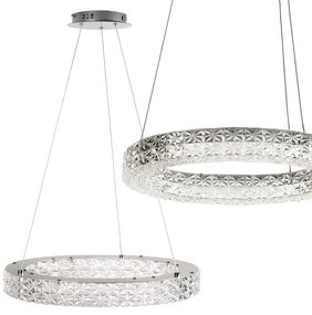 Toolight Toolight, LED stropné svietidlo 50cm, 36W, 4000K, MS005-CP, chrómová, OSW-09615